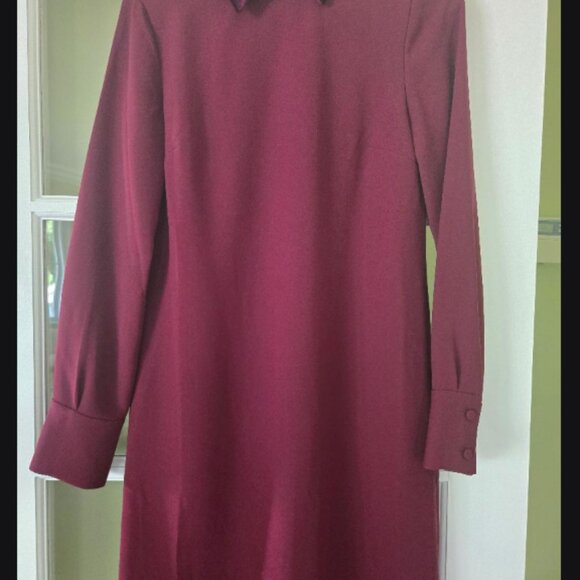 CLUB MONACO Sallyette Burgundy Velvet Mini Dress ASO Meghan Markle - Picture 3 of 4